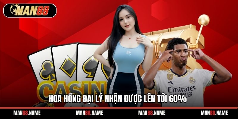 Hoa hồng đại lý nhận được lên tới 60%